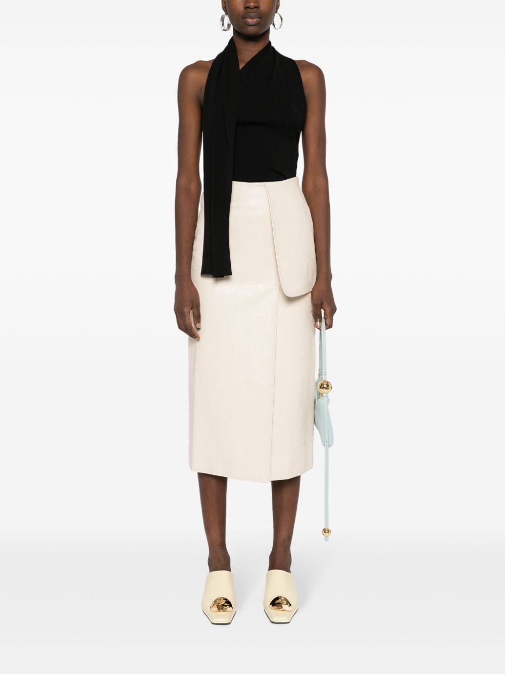 halterneck knitted top - 2