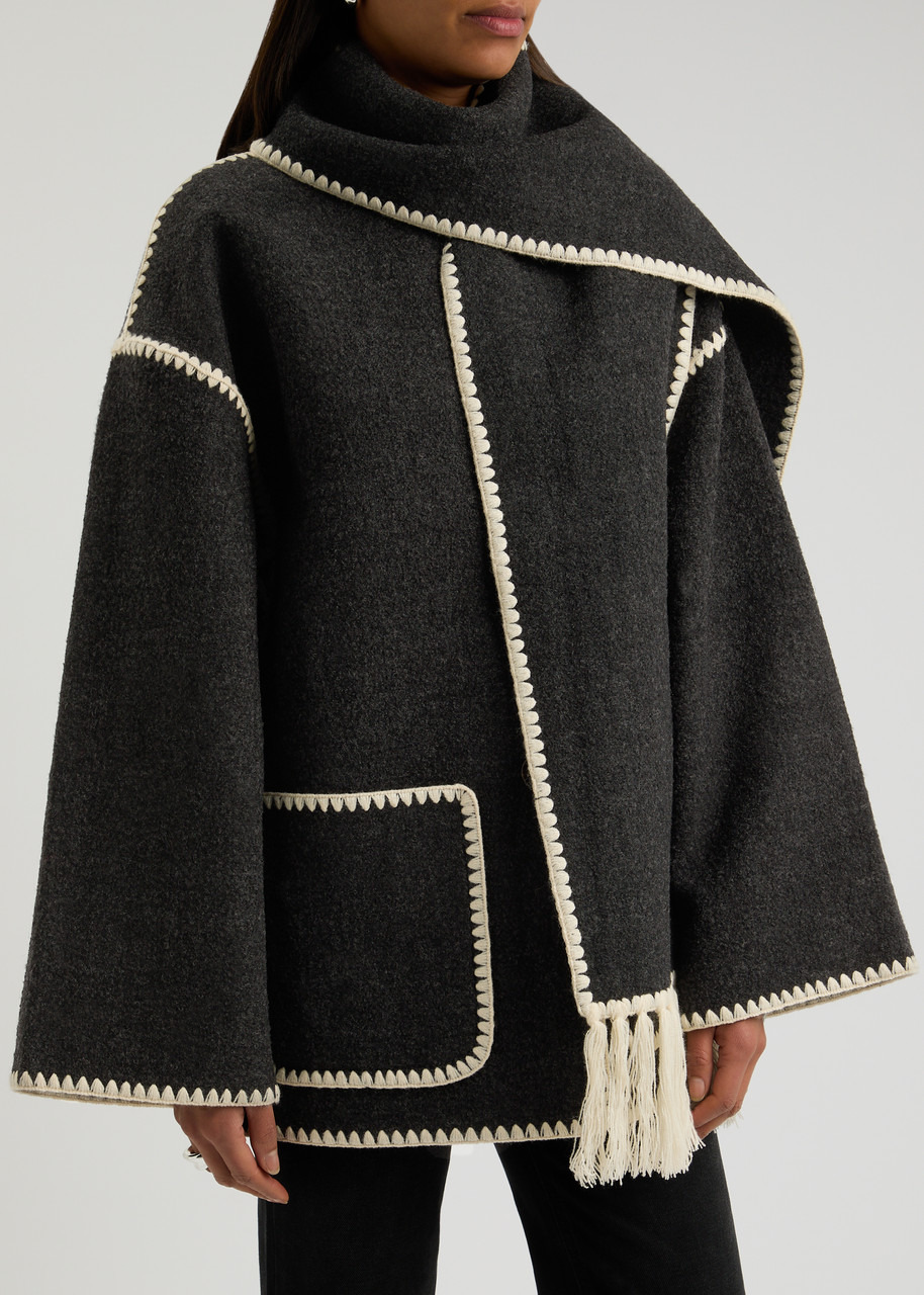 Toteme Scarf-effect Wool-blend Jacket - 2