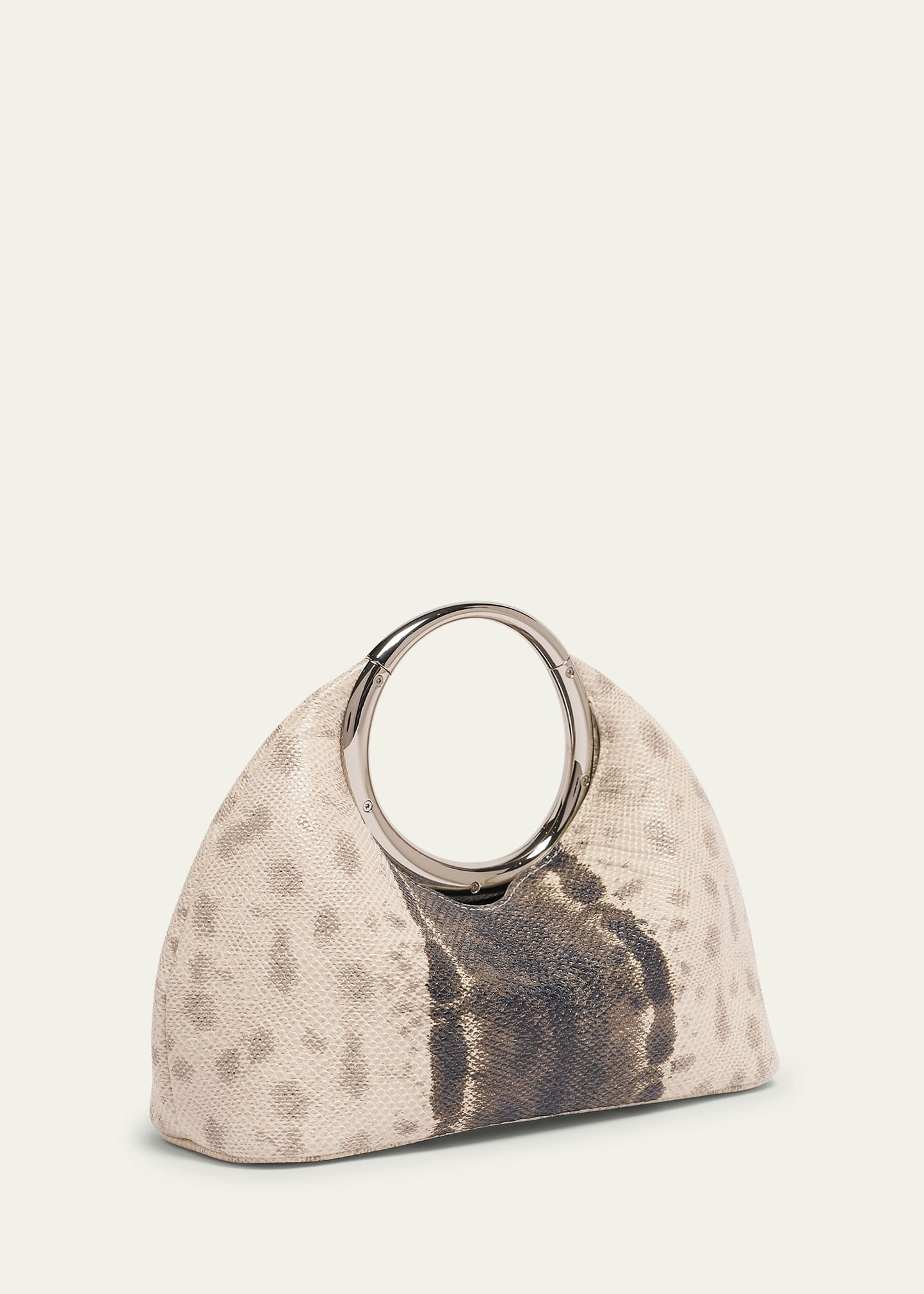 Le Petit Calino Python-Embossed Top-Handle Bag - 3