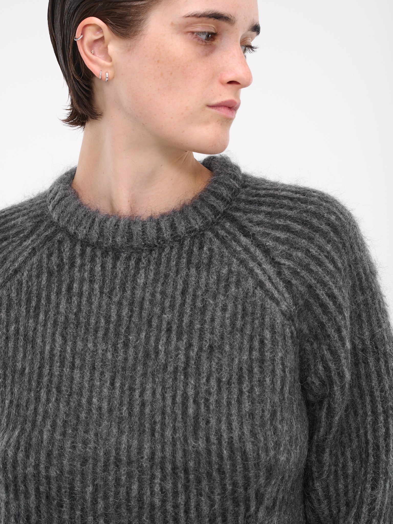 Distressed Knit Sweater - 4