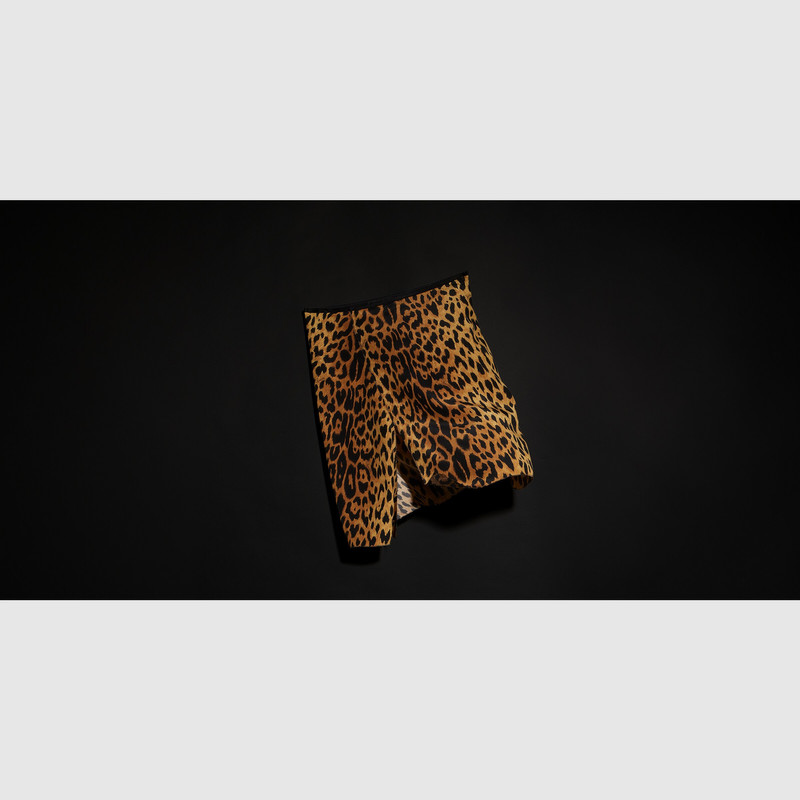 GUCCI Printed silk crêpe de chine skirt outlook