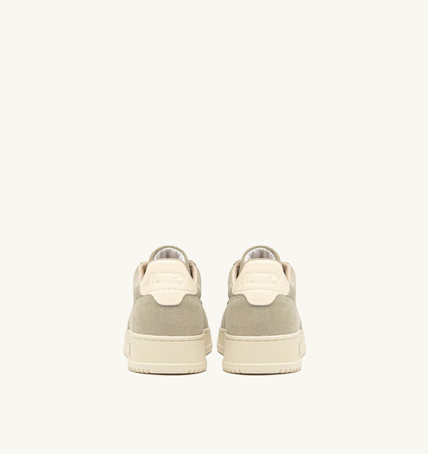 MEDALIST LOW SNEAKERS IN PAPYRUS AND OFF WHITE SUEDE - 3