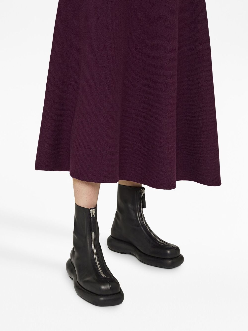 Jil Sander zip-up leather boots | farfetch | REVERSIBLE