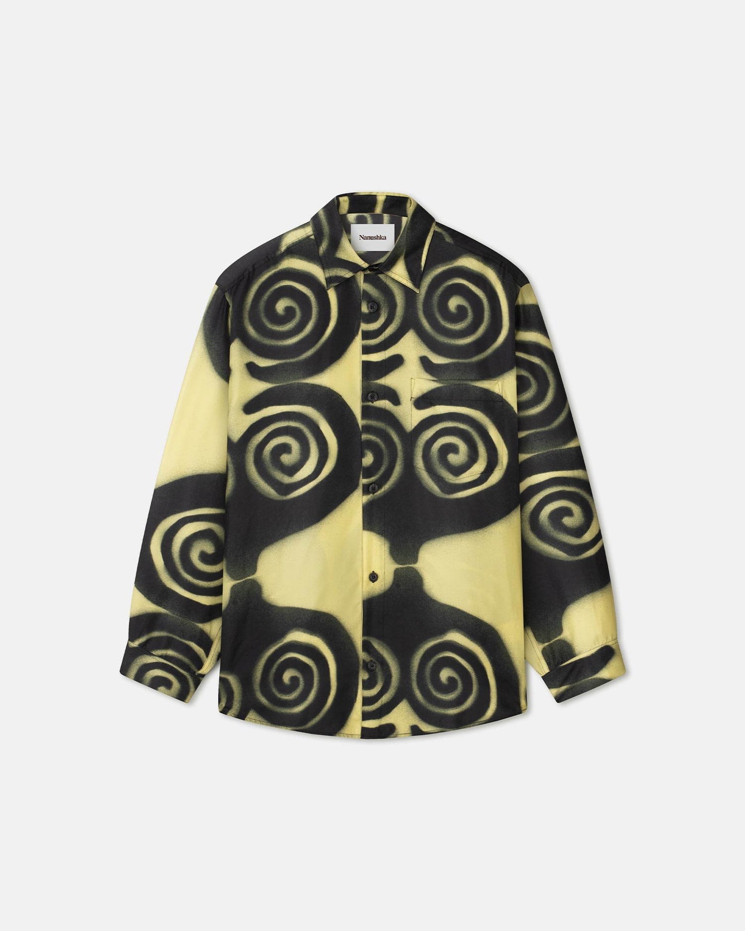 Printed Silk-Twill Shirt - 1