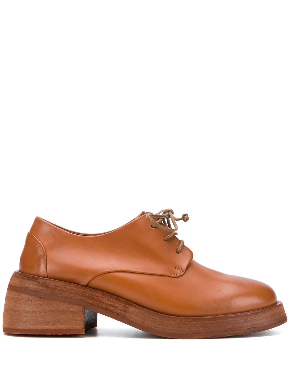 chunky sole round toe brogues - 1