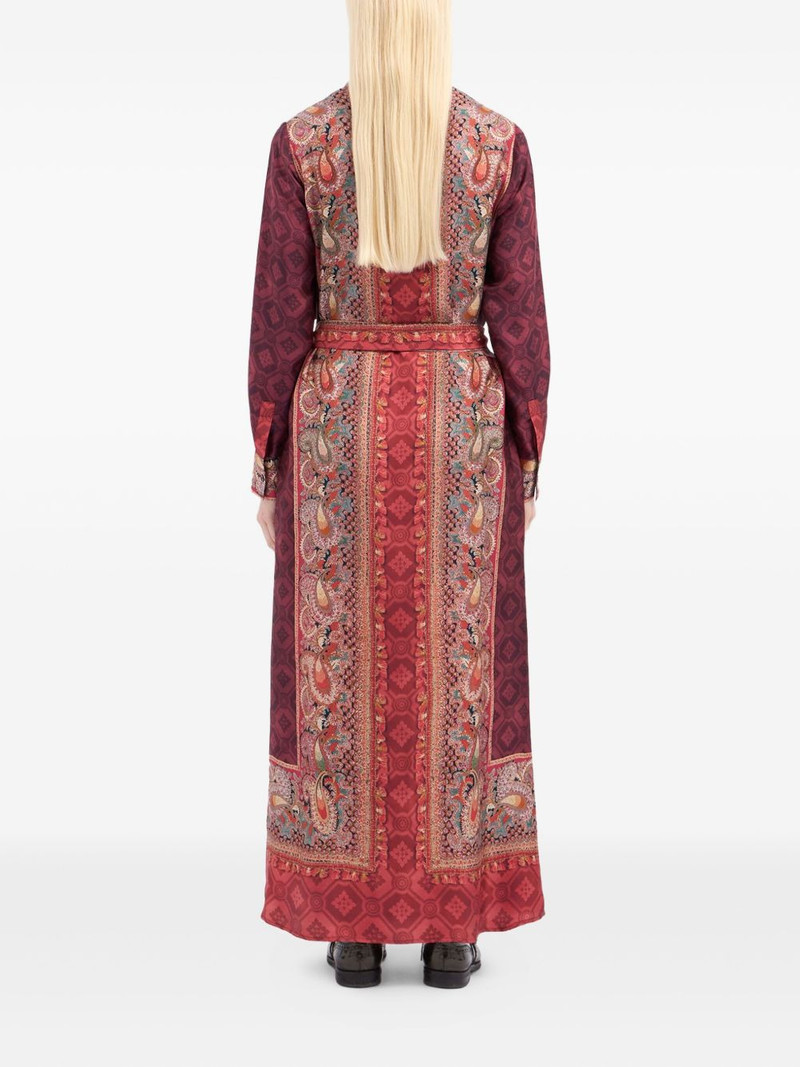 geometric-pattern shirt maxi dress 3