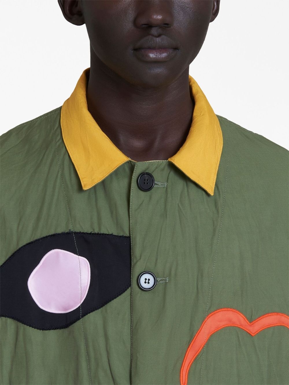 LOGO-PATCH SHIRT JACKET - 4