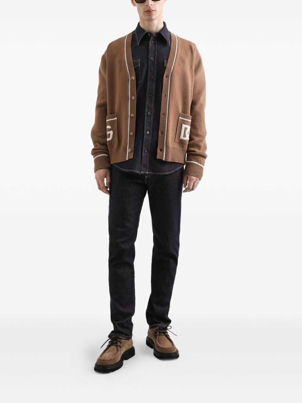 logo-plaque jeans - 2