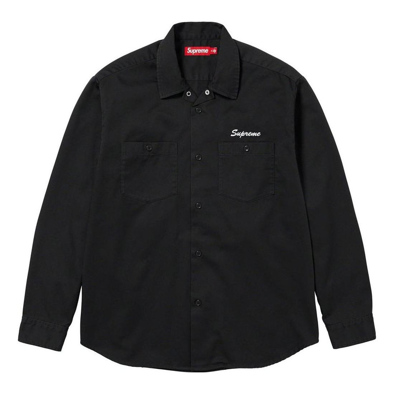 Supreme x American Psycho Work Shirts 'Black Red' SUP-FW23-092 - 1