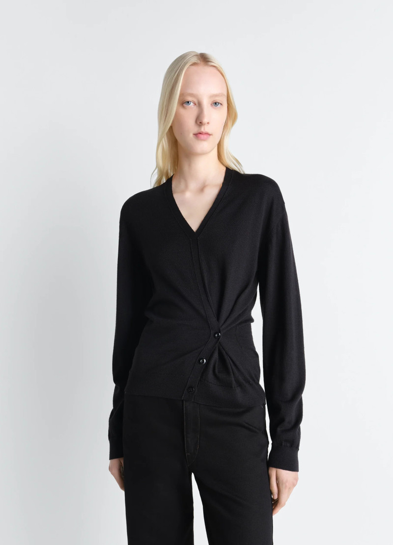 Lemaire TWISTED V NECK JUMPER IN MERINO BLEND outlook