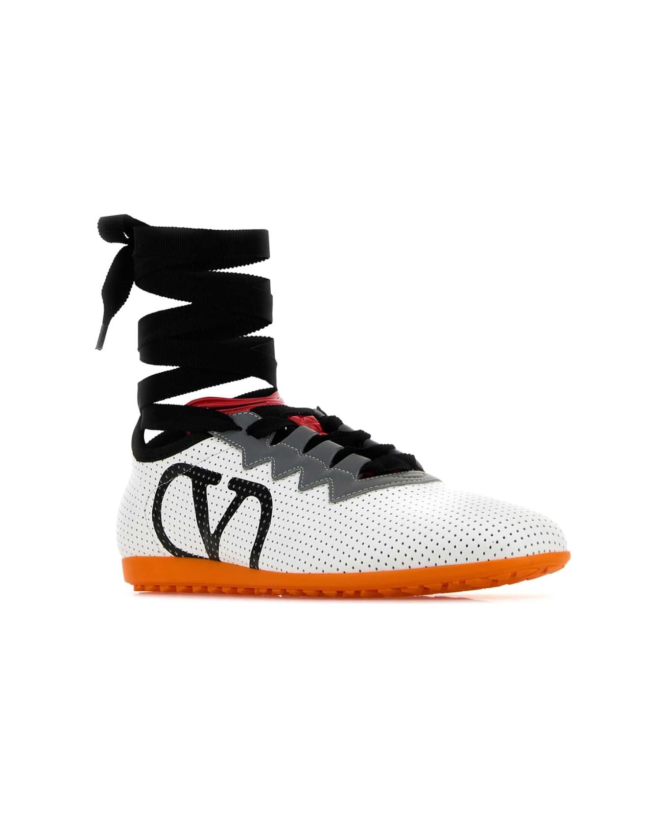 White Nappa Leather Chromathon Sneakers - 2
