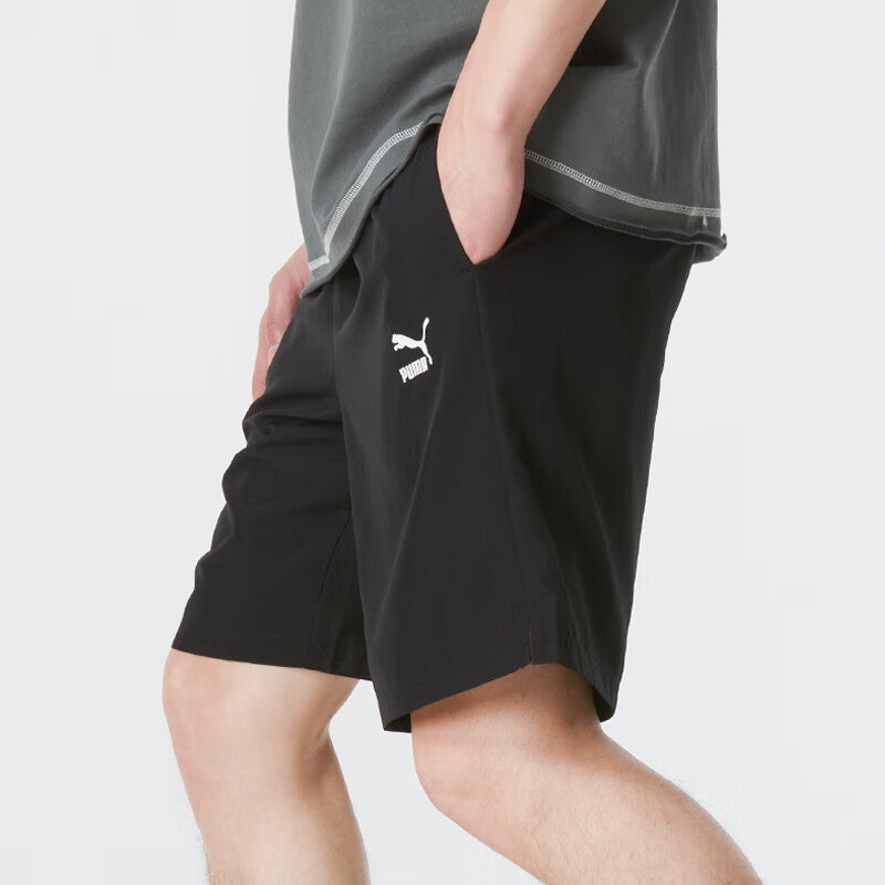 PUMA Logo Casual Shorts 'Black' 682348-01 - 5