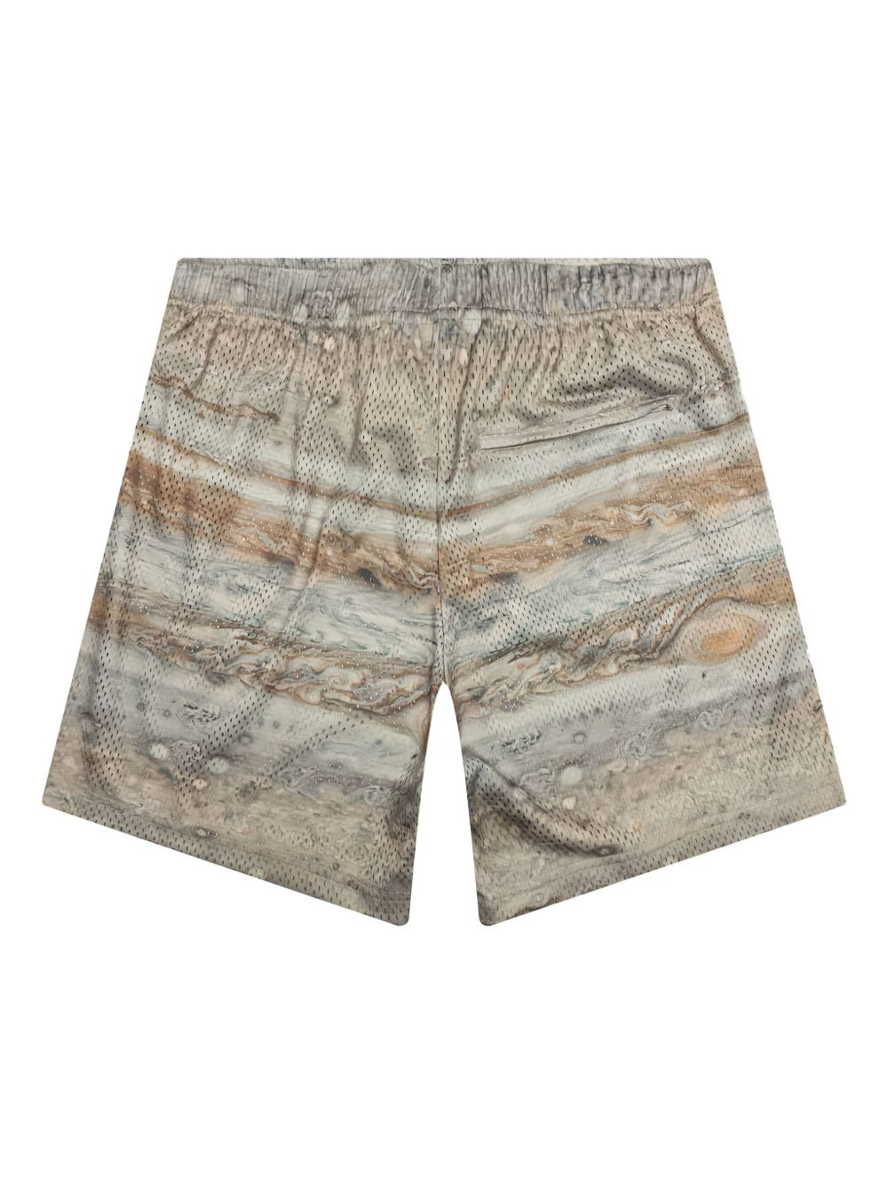 mesh planetary-print shorts - 2