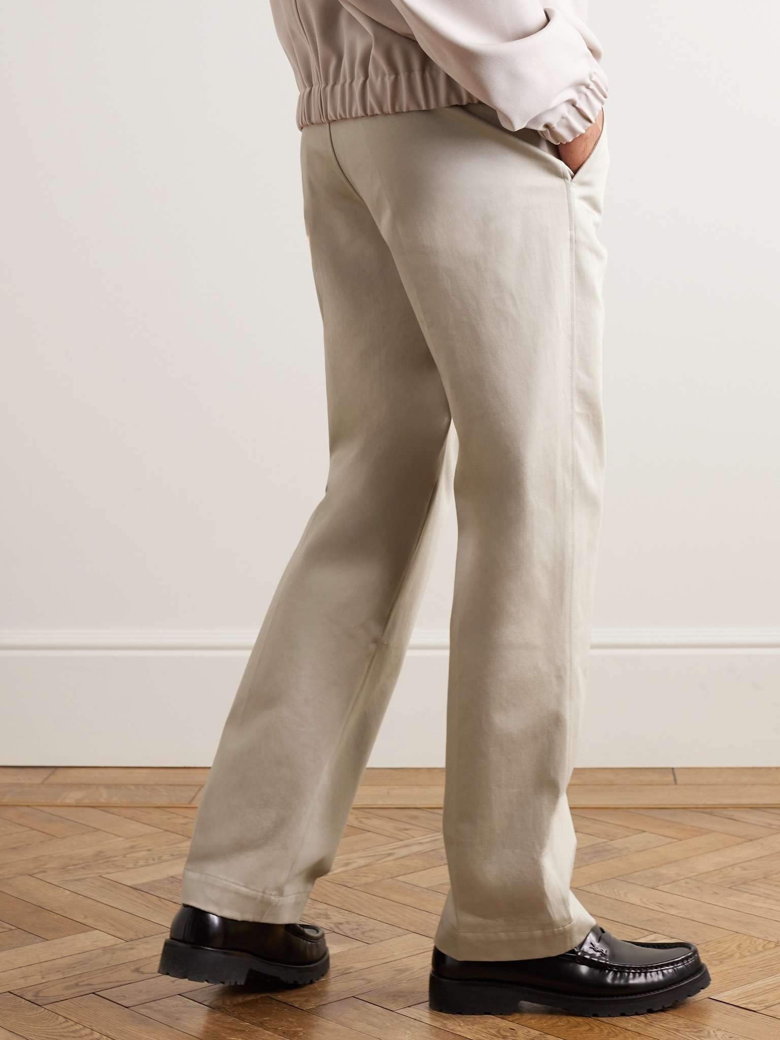 Straight-Leg Cotton-Sateen Chinos - 4