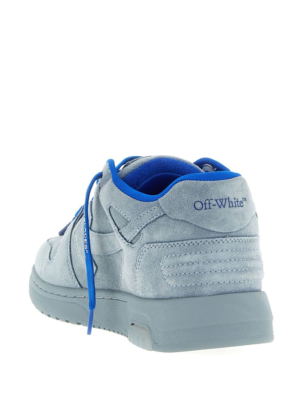 suede logo-tag sneakers - 3