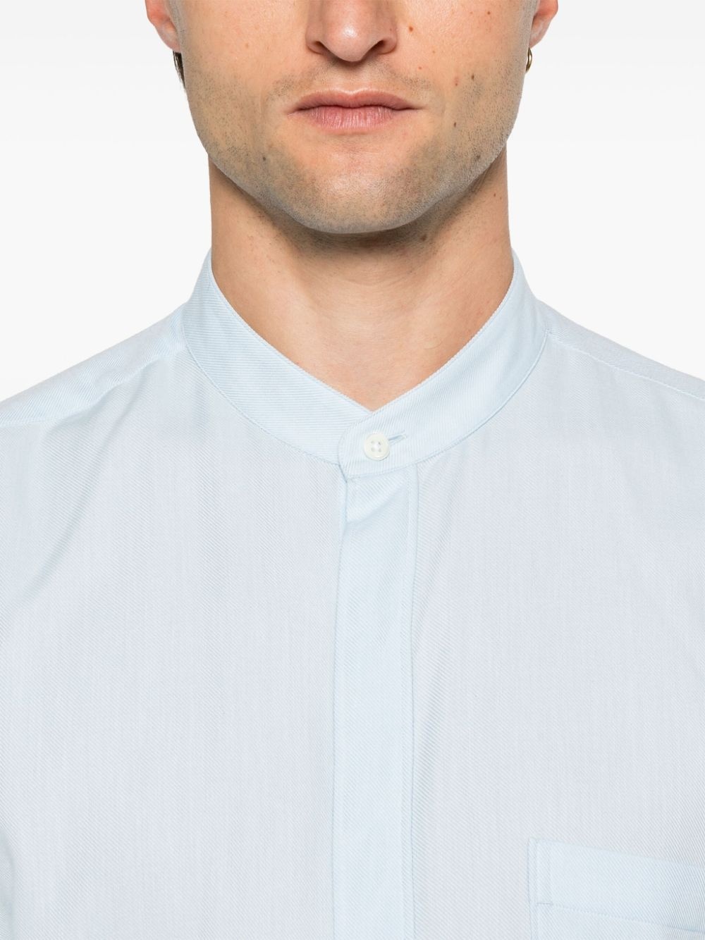 band-collar shirt - 5