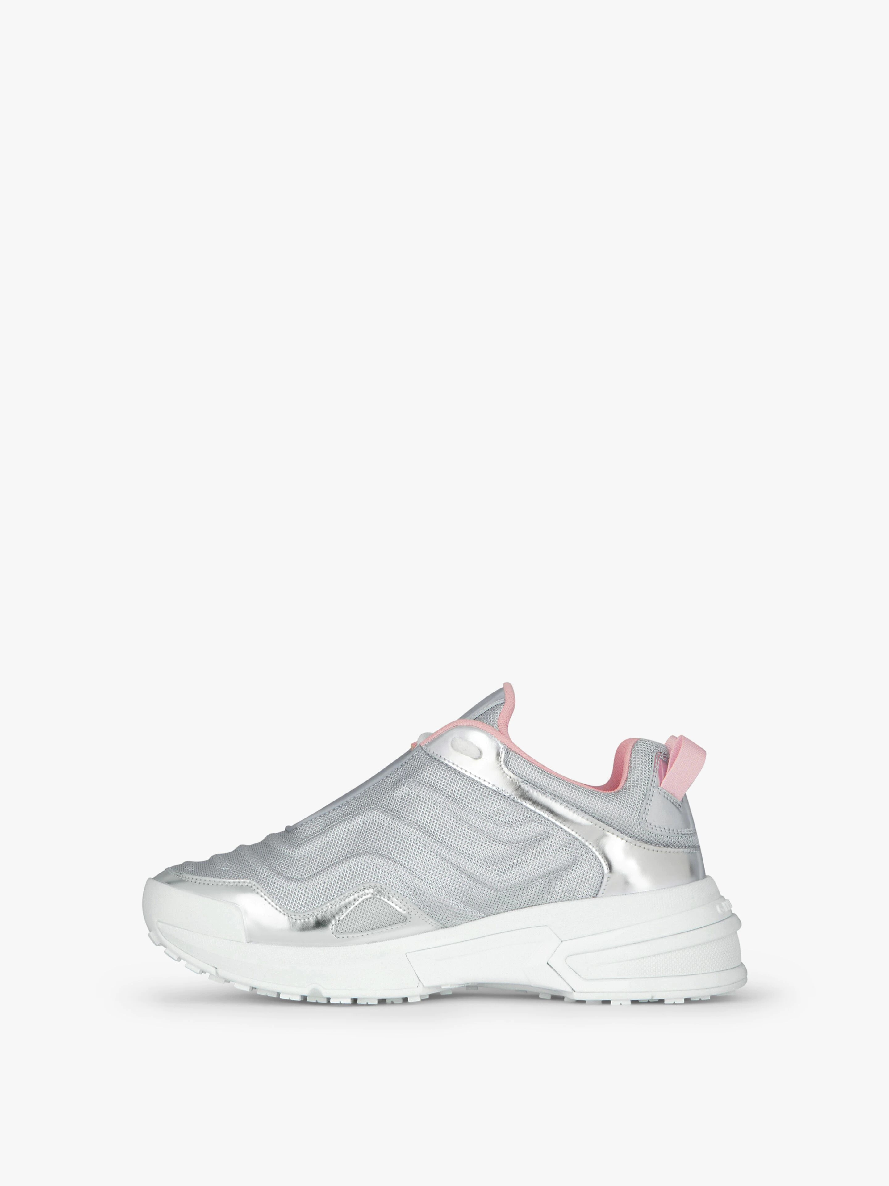 GIV 1 LIGHT SNEAKERS IN TECHNICAL CANVAS AND METALLIZED LEATHER - 3
