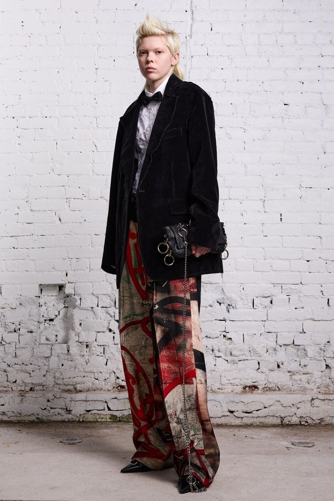 DAMON WOOL TROUSER - ABSTRACT PRINT - 3