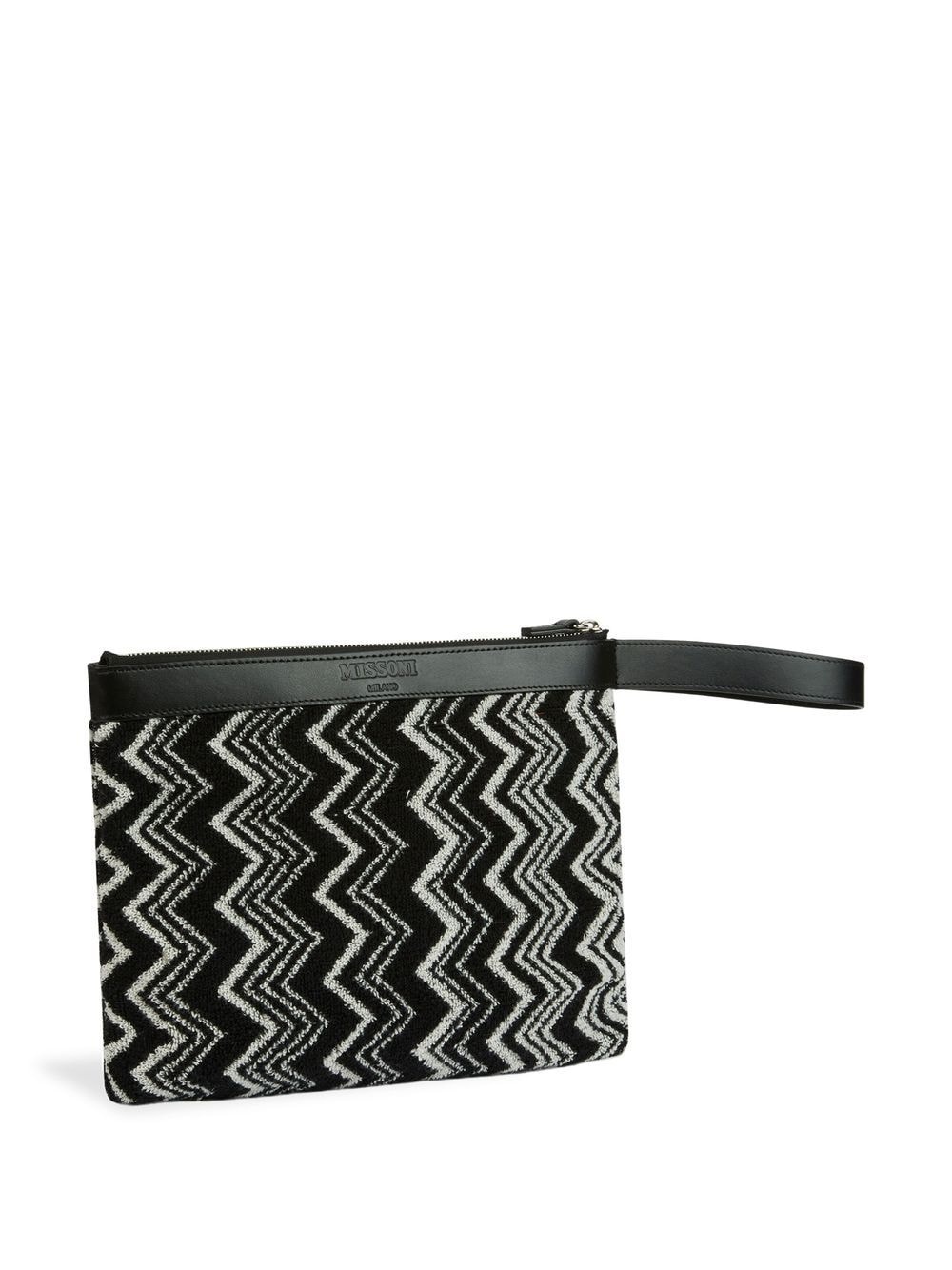 Keith zigzag-pattern pouch - 3