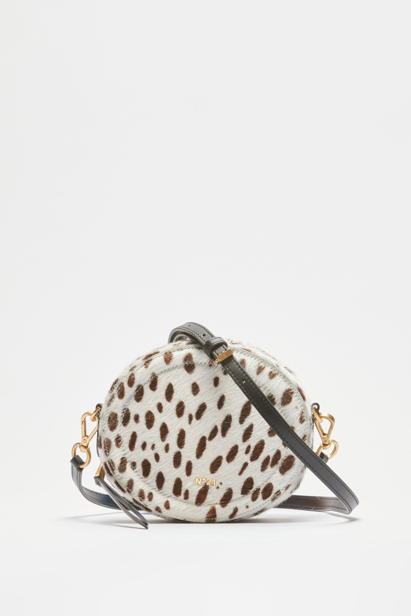 TAMBURELLO SHOULDER BAG WITH ANIMALIER EFFECT 1