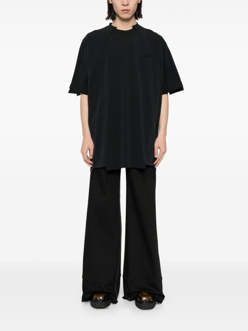 VETEMENTS blackout cut-up t-shirt outlook