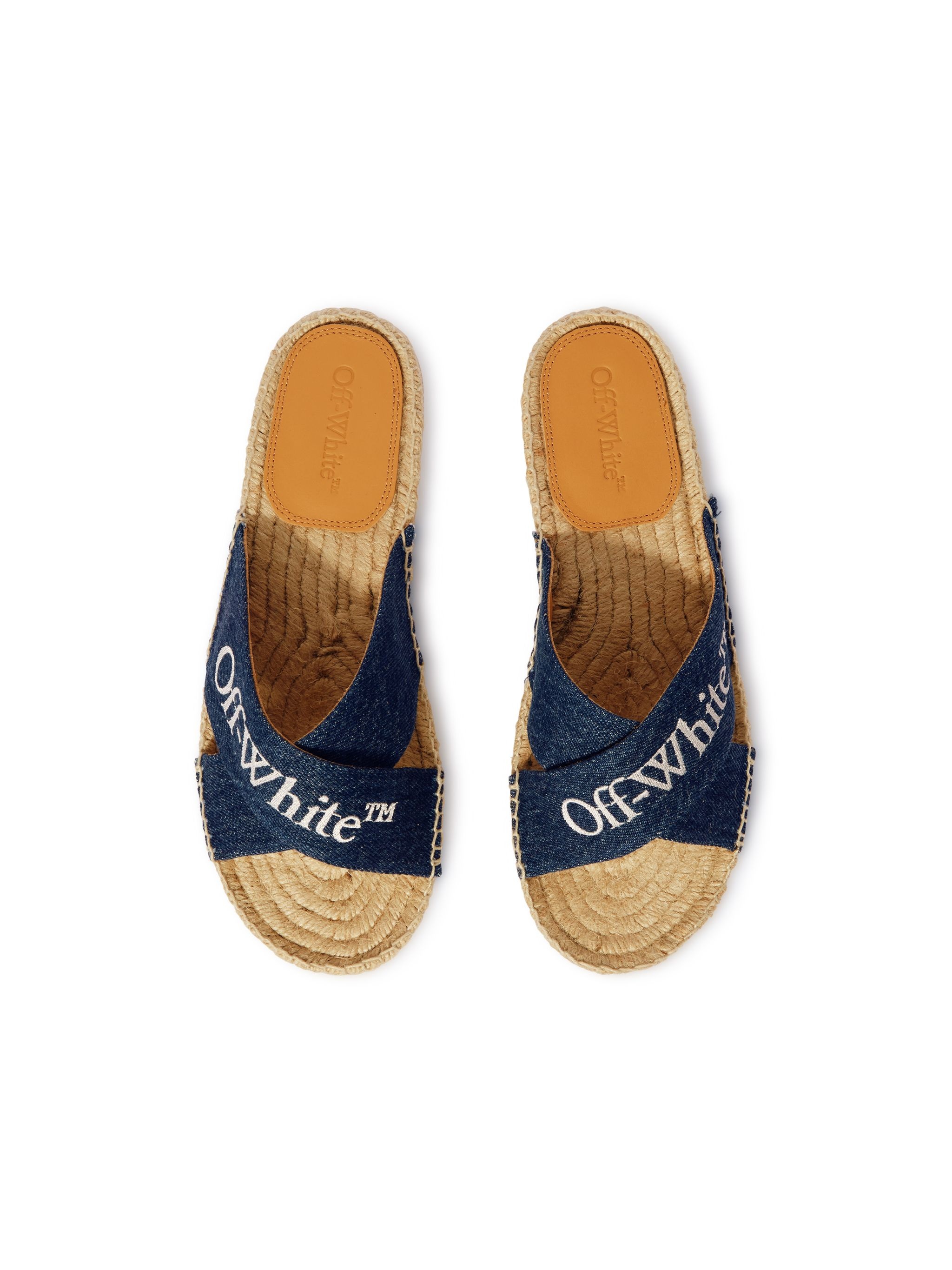 Blue Denim Criss-cross Espadrilles - 3