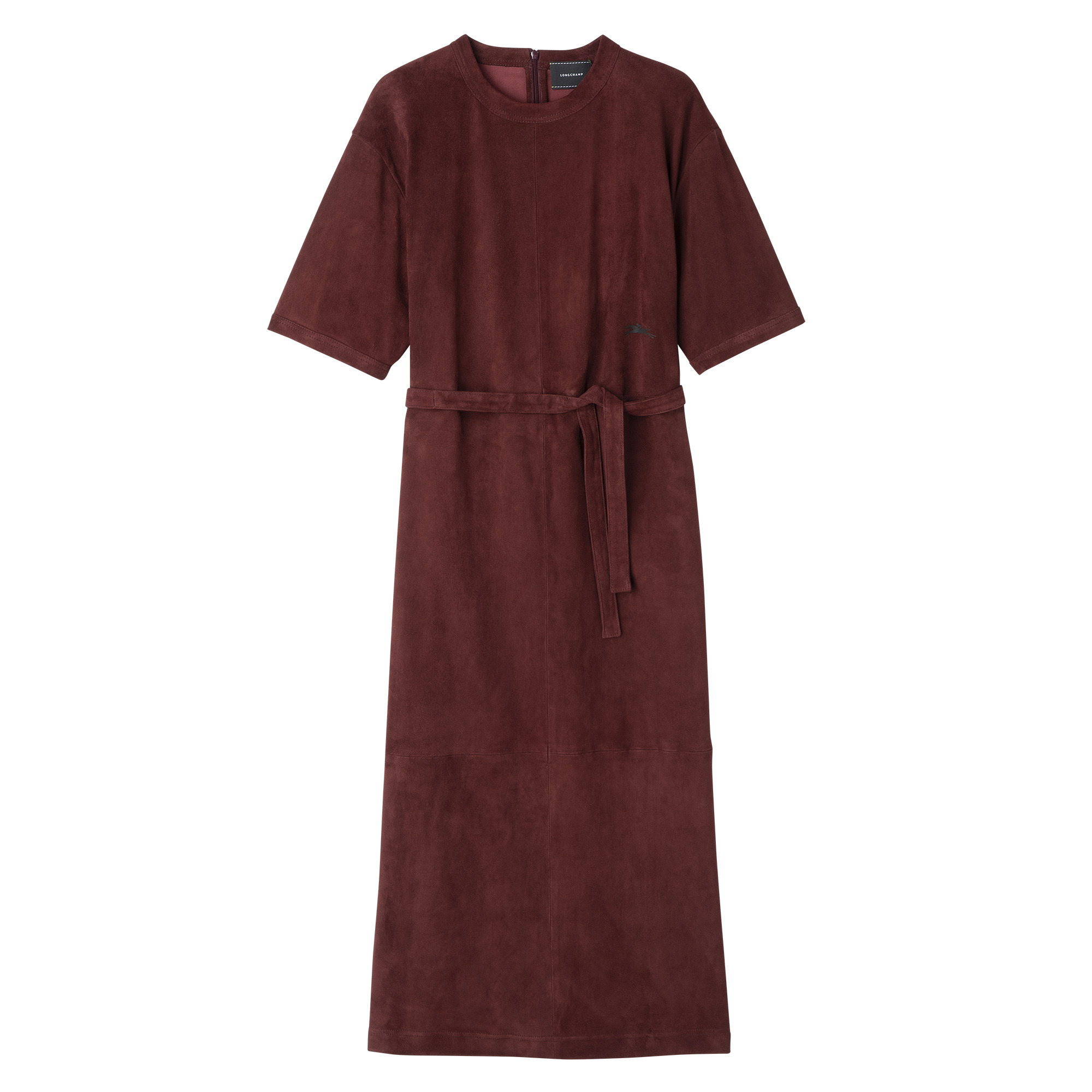 Leather long dress Burgundy - Leather - 1