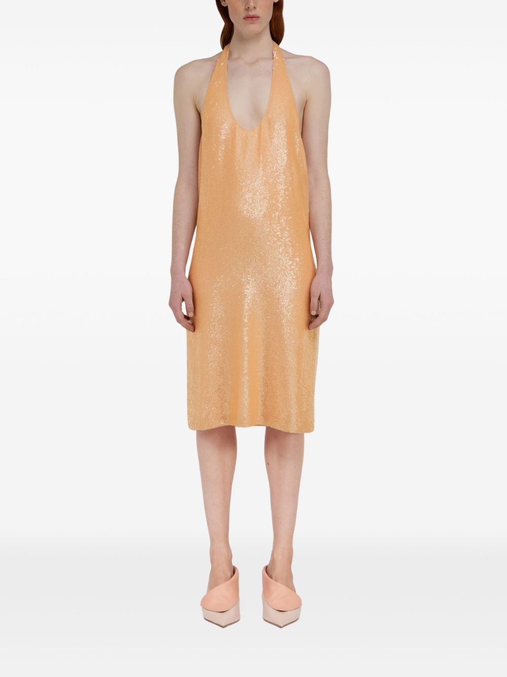 sequinned midi dress - 2