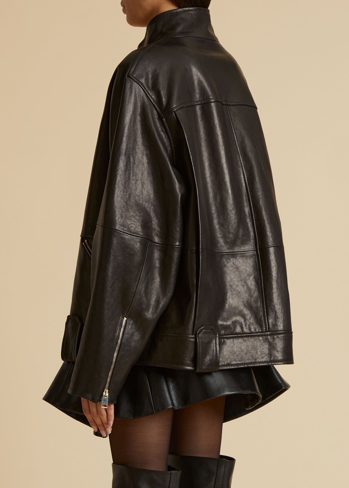 The Shallin Jacket in Black Leather - 3