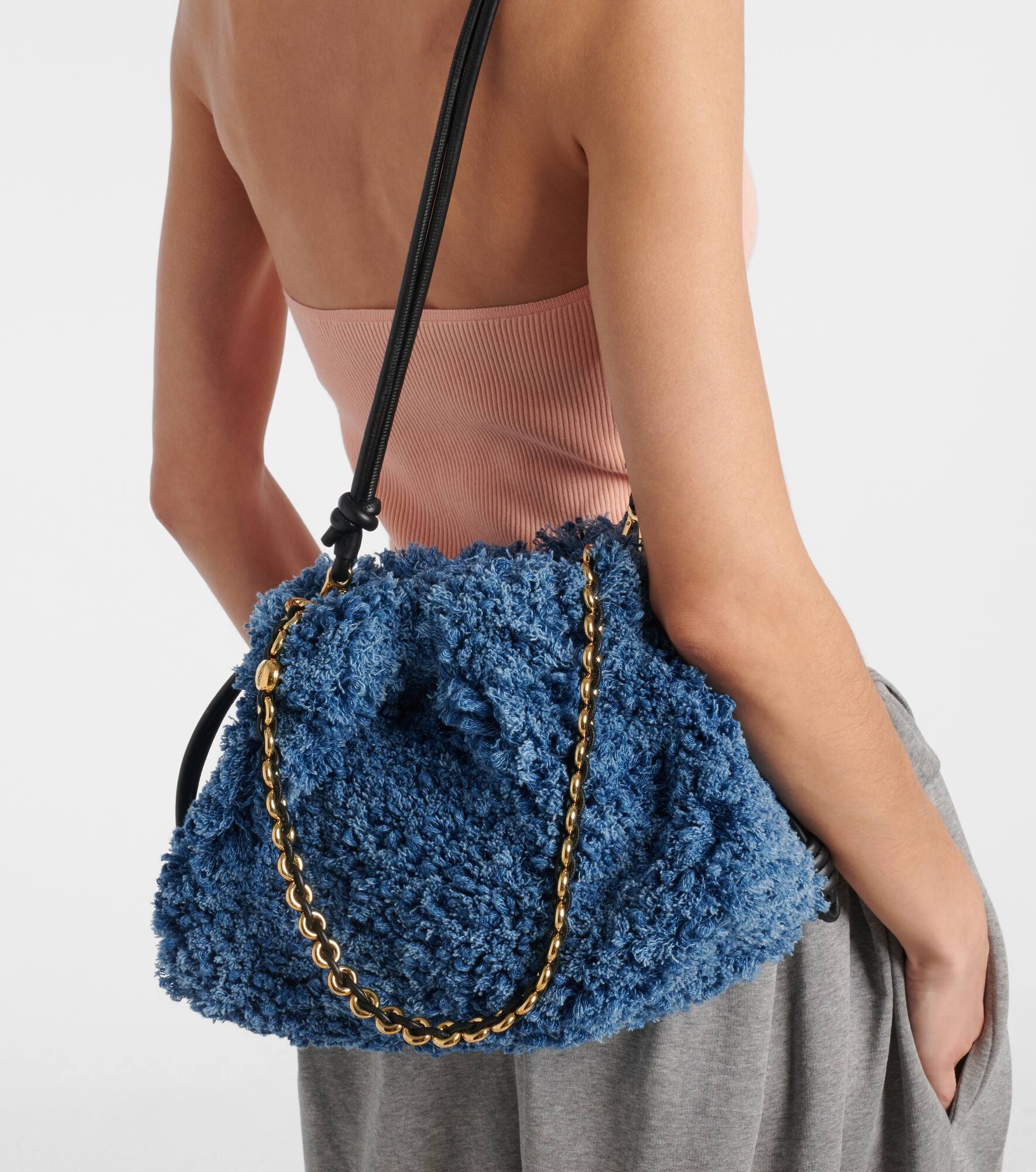 Flamenco Medium denim clutch - 7