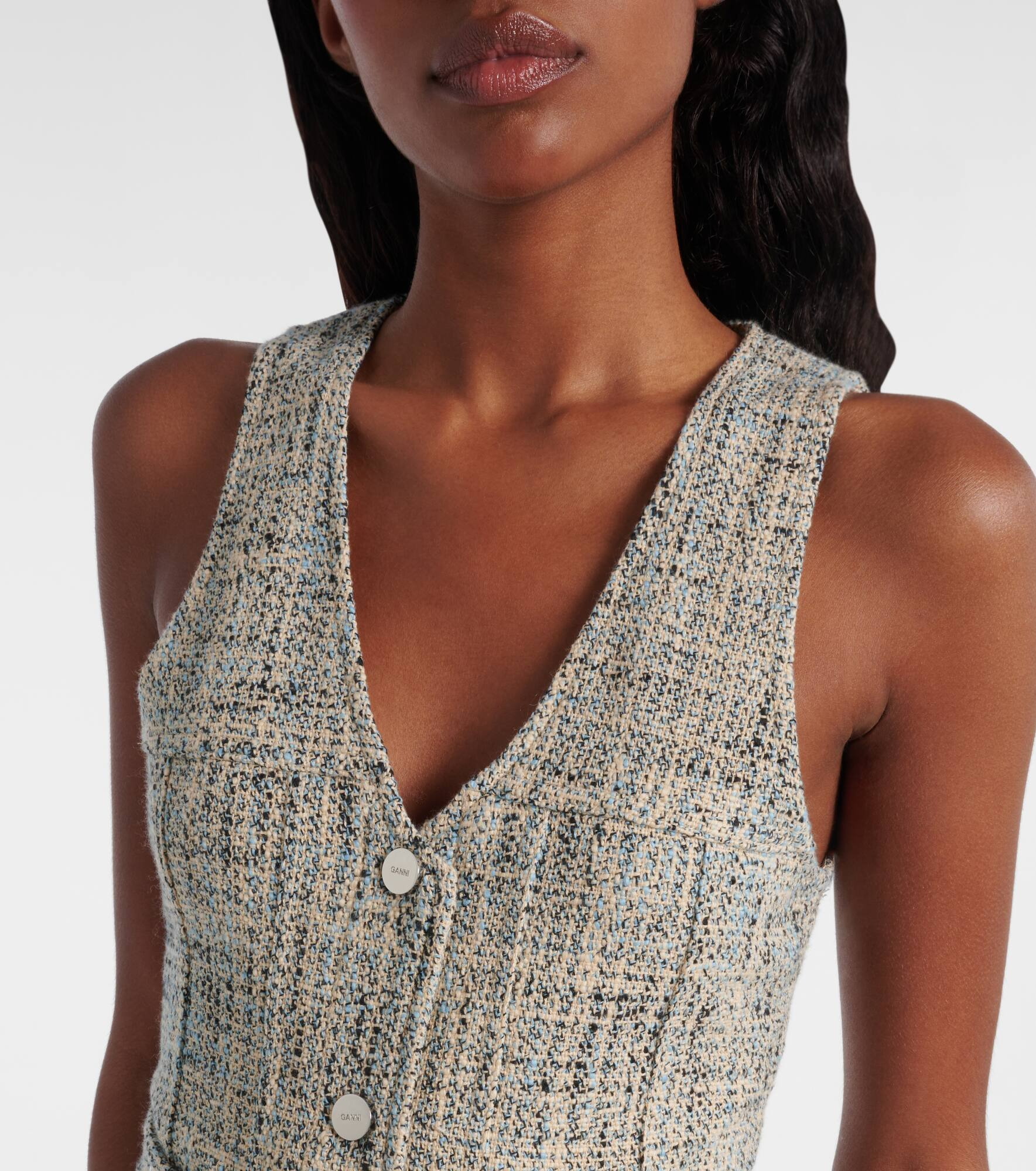 Belted tweed minidress - 4