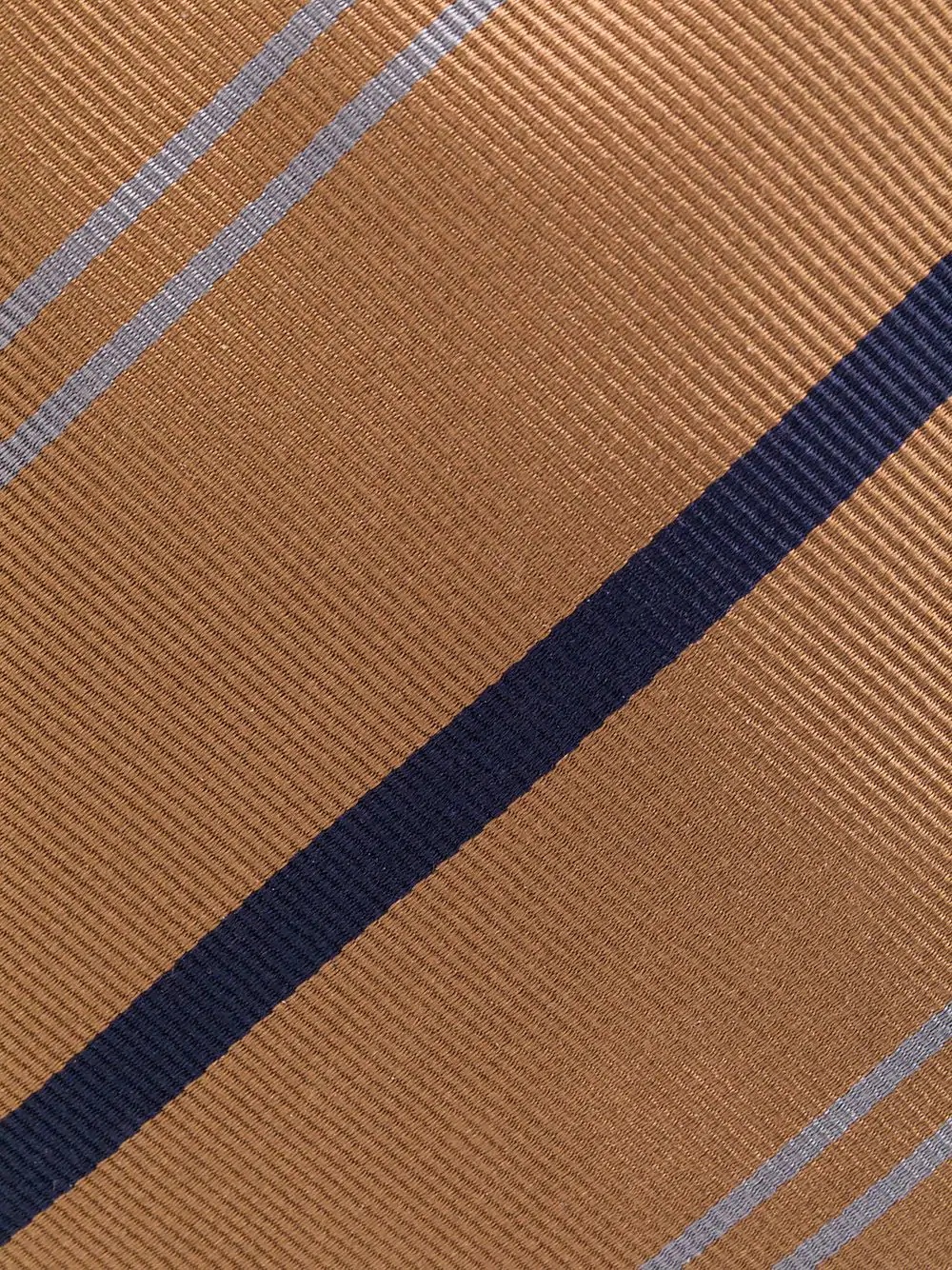 striped pattern silk tie - 2