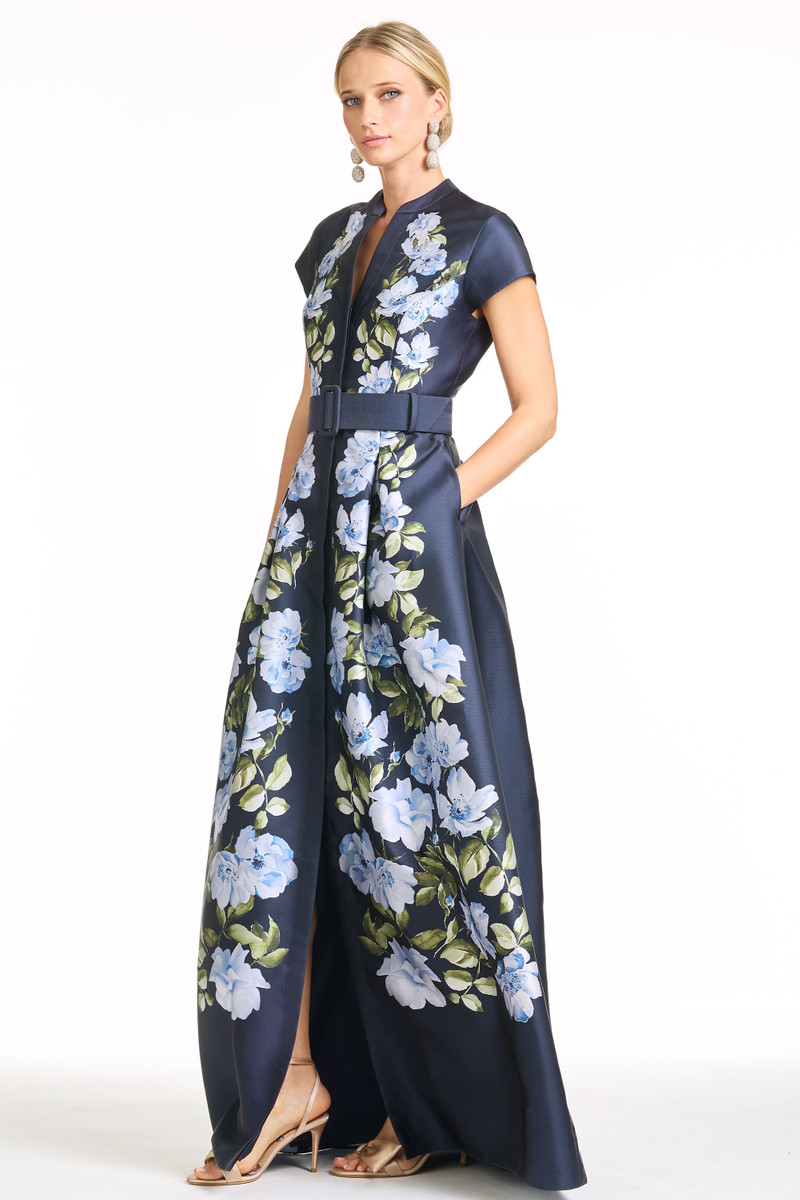SACHIN & BABI MARTA GOWN - FLORAL FRESCO outlook