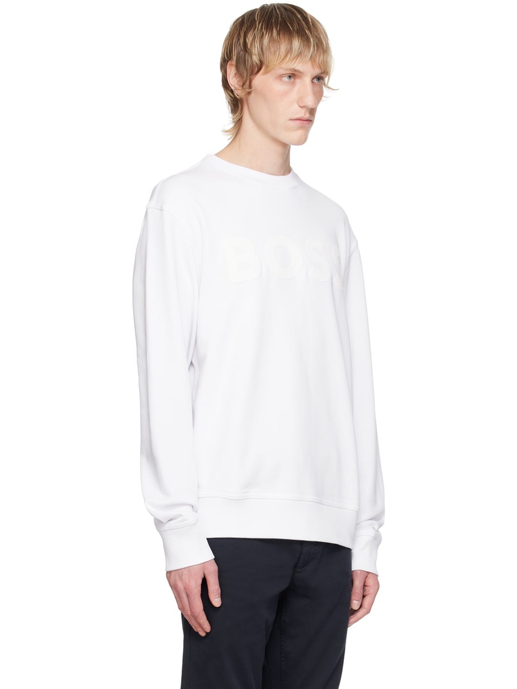 White Bonded Sweatshirt - 2