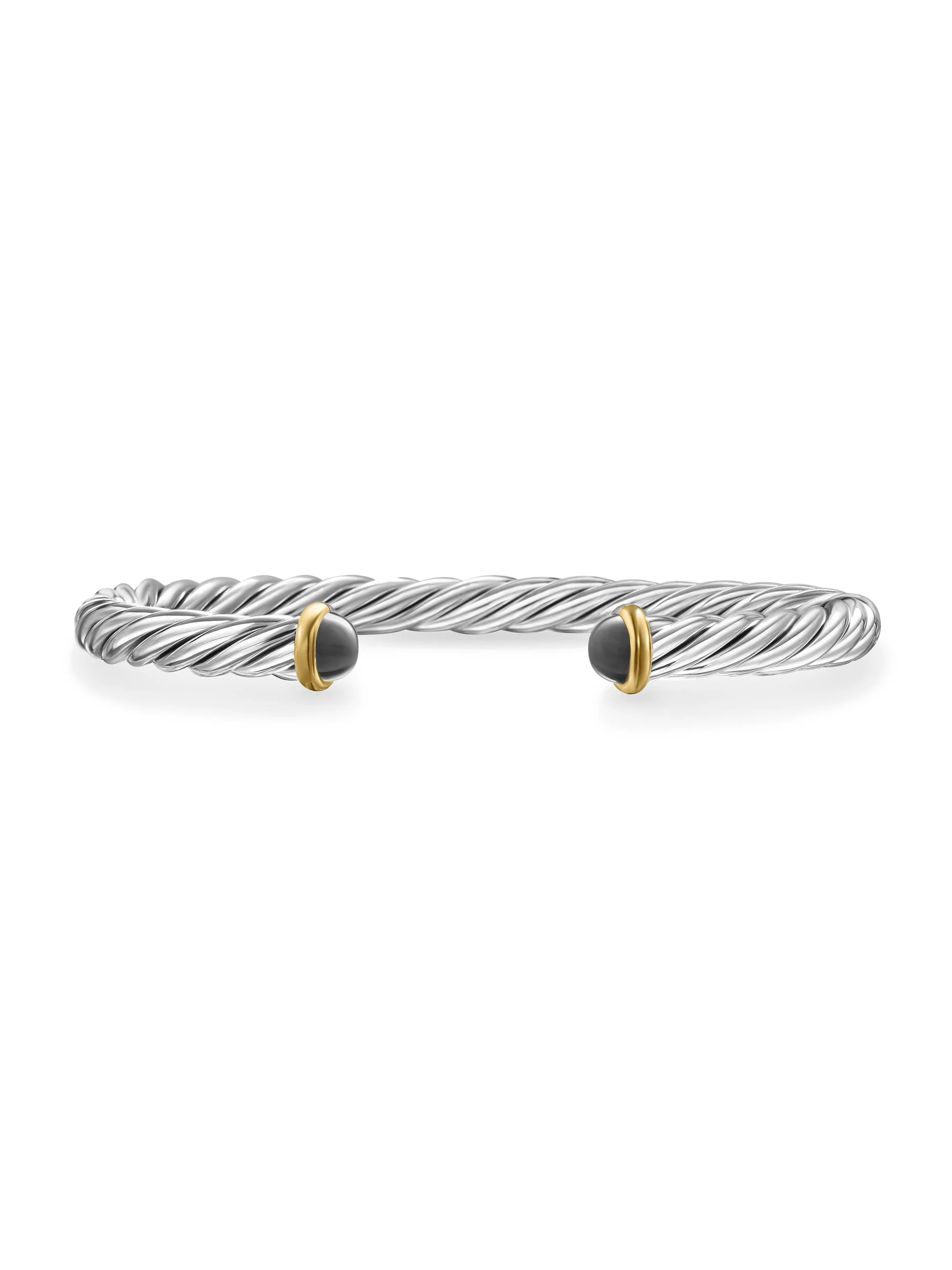 Men's Cable Cuff Bracelet in Sterling Silver - Hematine - 1