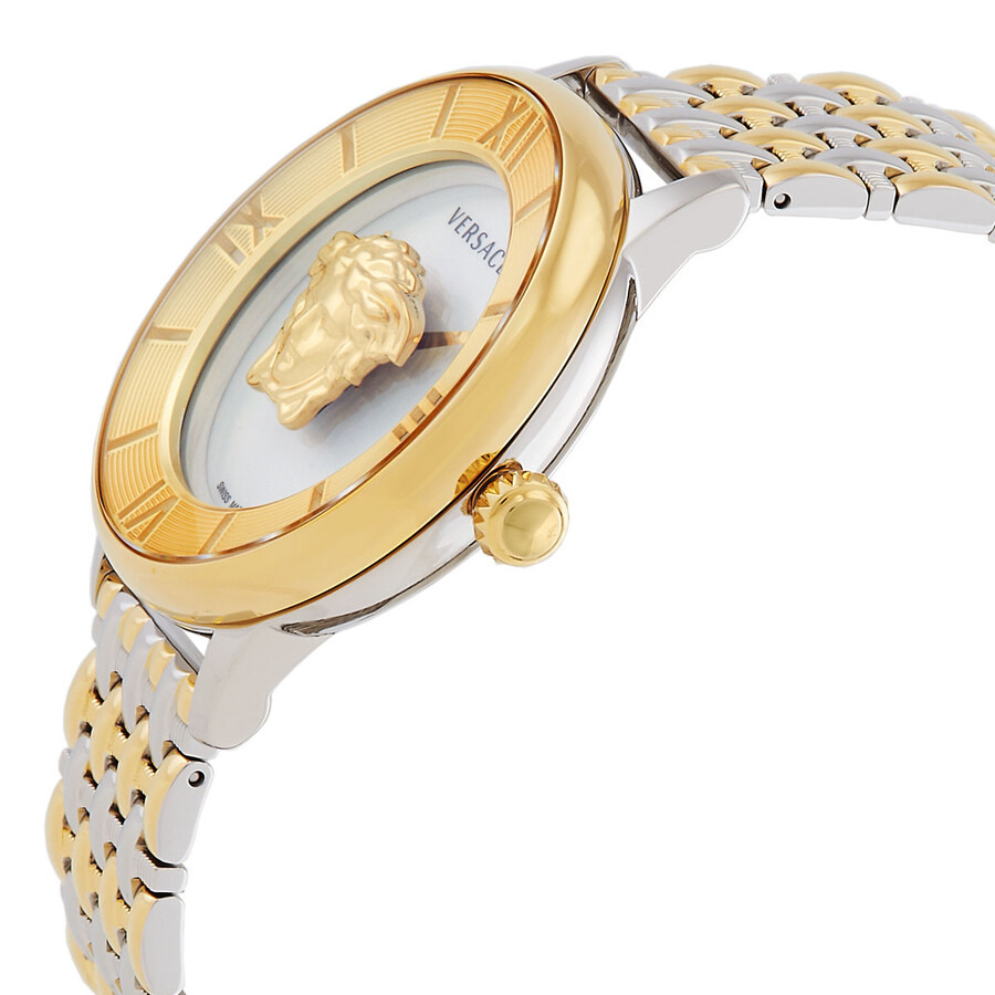 Versace La Medusa Quartz Silver Dial Two-Tone Ladies Watch VE2R00222 - 2