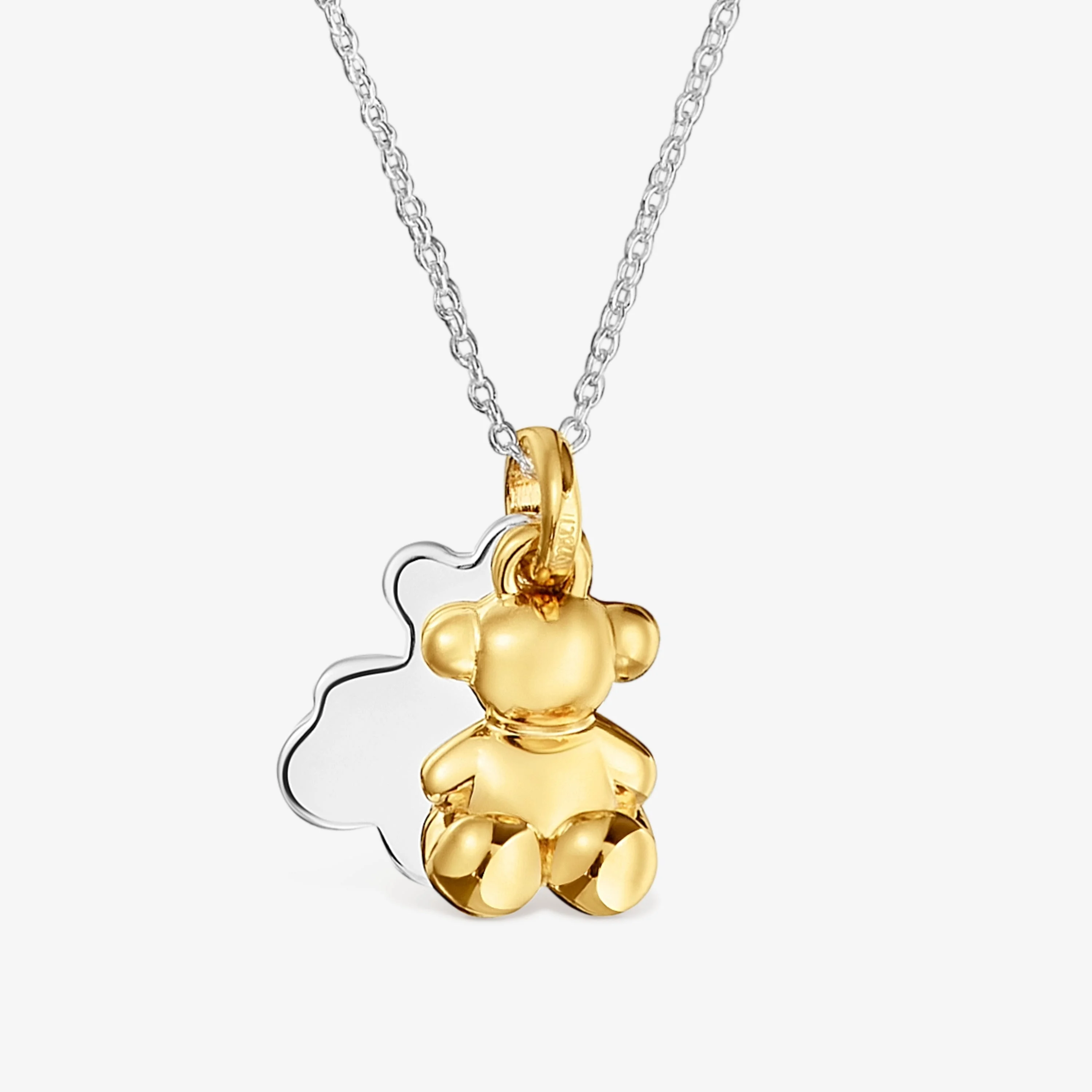 Two-tone Necklace with double bear Bold Bear - 1