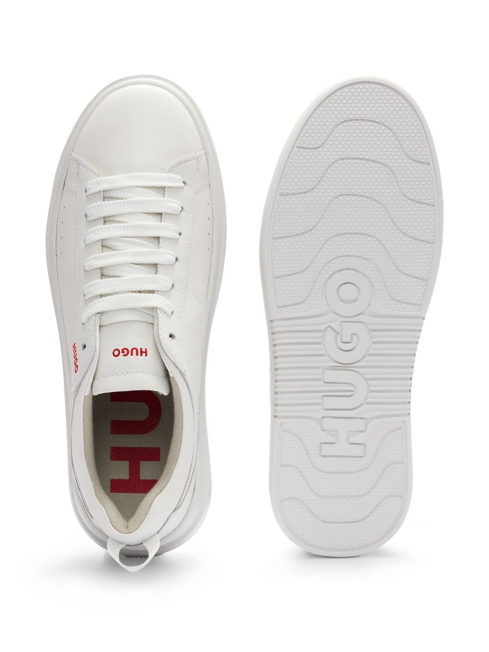 logo-print panelled sneakers - 4