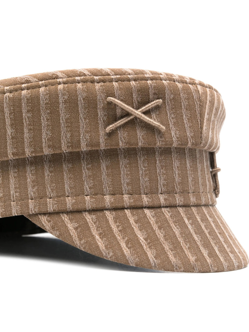 RUSLAN BAGINSKIY striped baker boy cap outlook