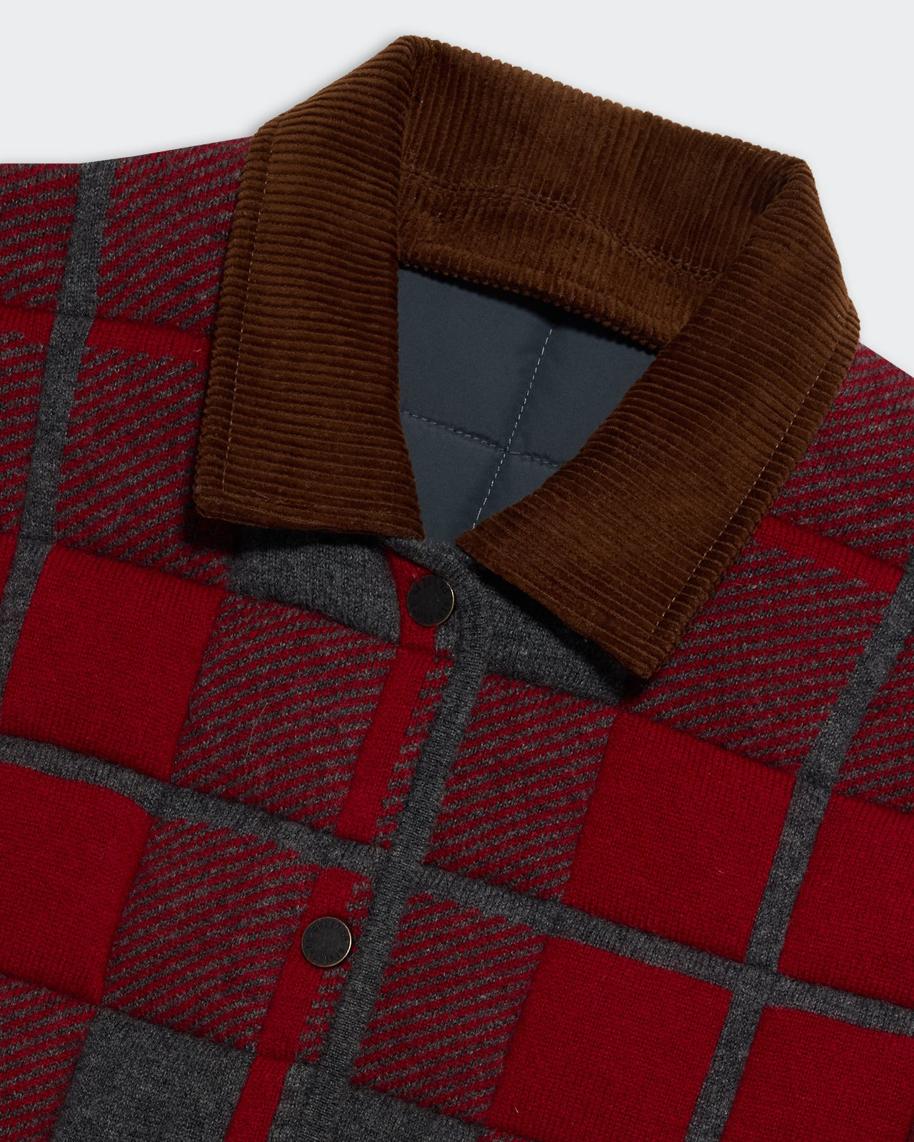 Quilted Plaid Liner Jacket - 2