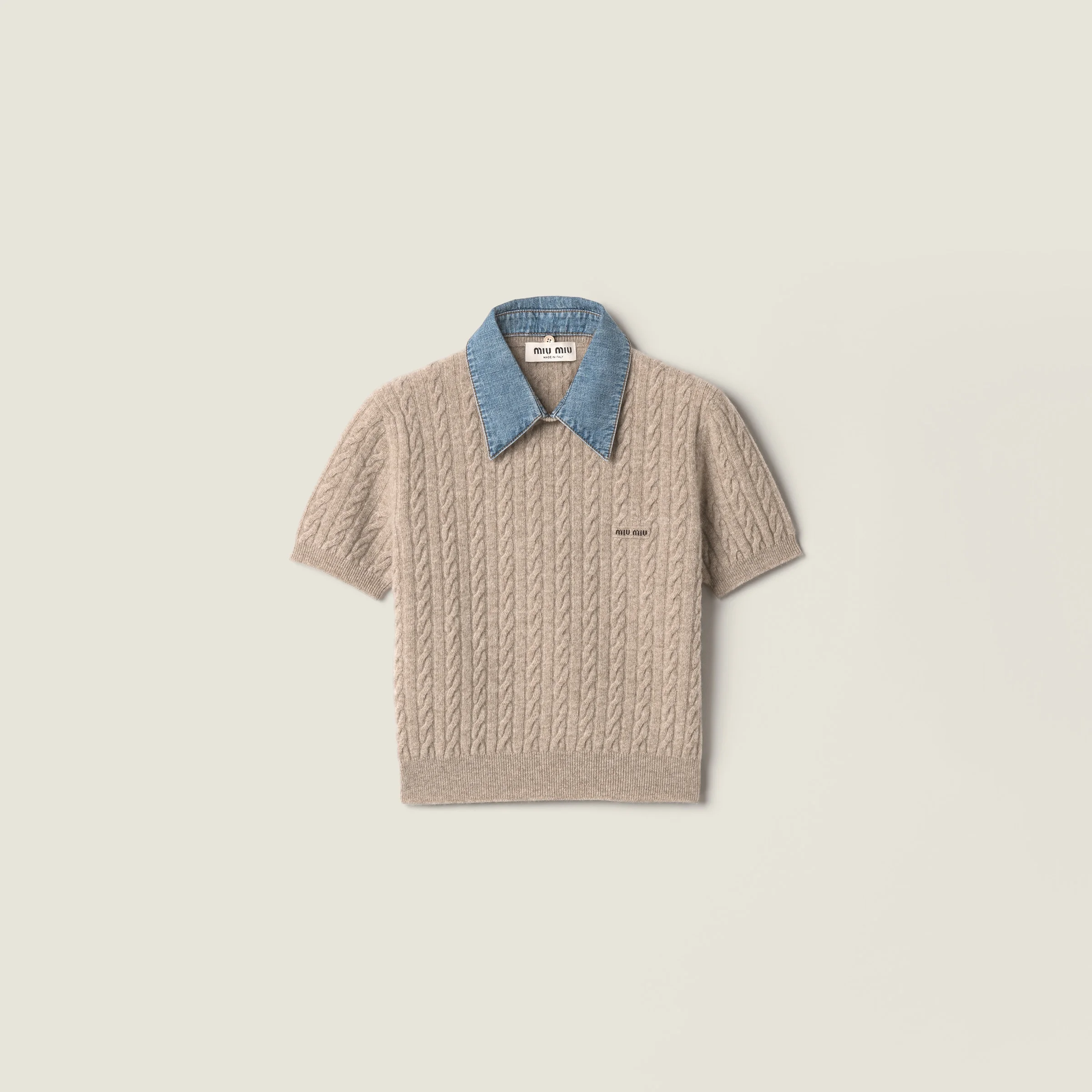 Wool and cashmere knit sweater - 1