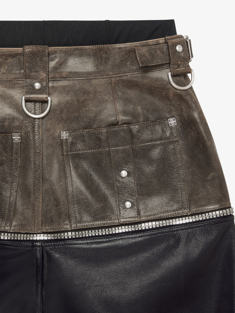 THREE IN ONE DETACHABLE PANTS IN MIX LAYERED FABRICS 6