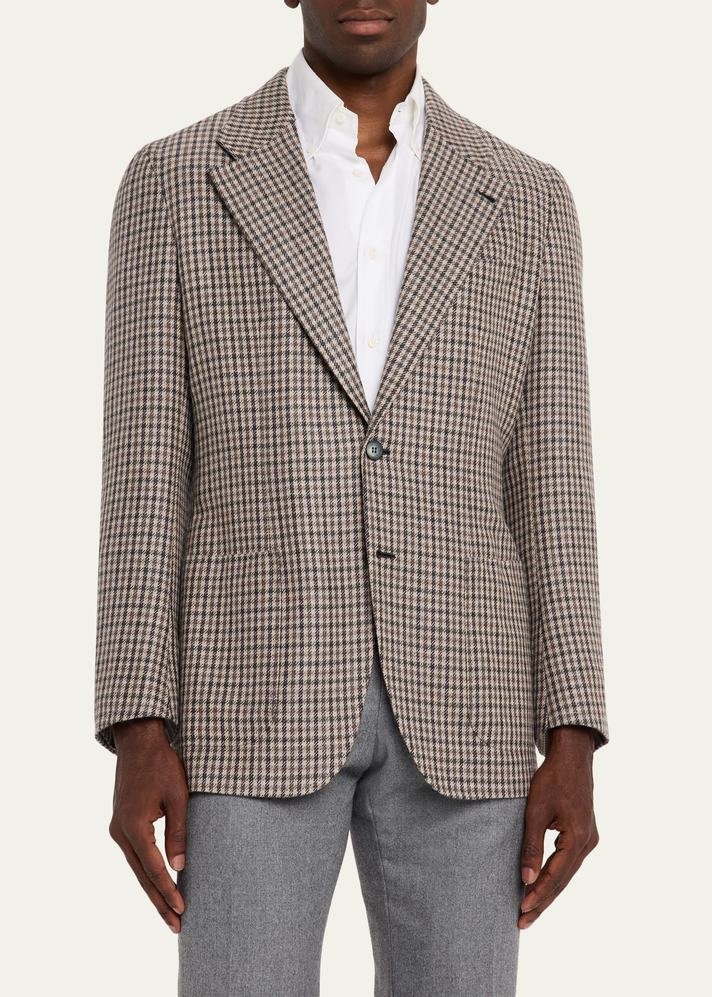 Men's Brera Cashmere District Check Sport Coat - 4