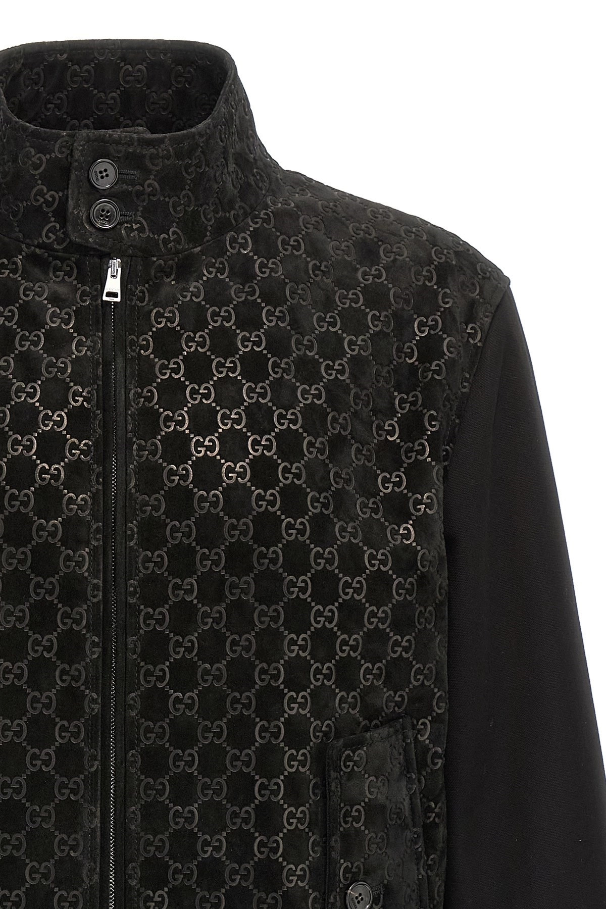 GG suede bomber jacket - 3