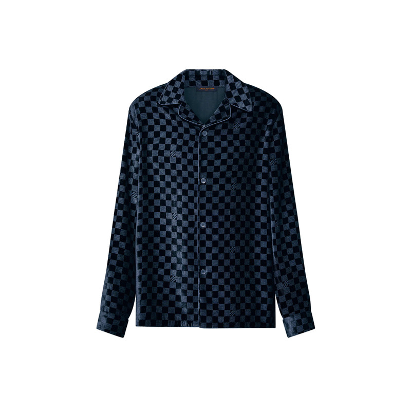 Silk-Blend Velvet Long-Sleeved Evening Overshirt 1