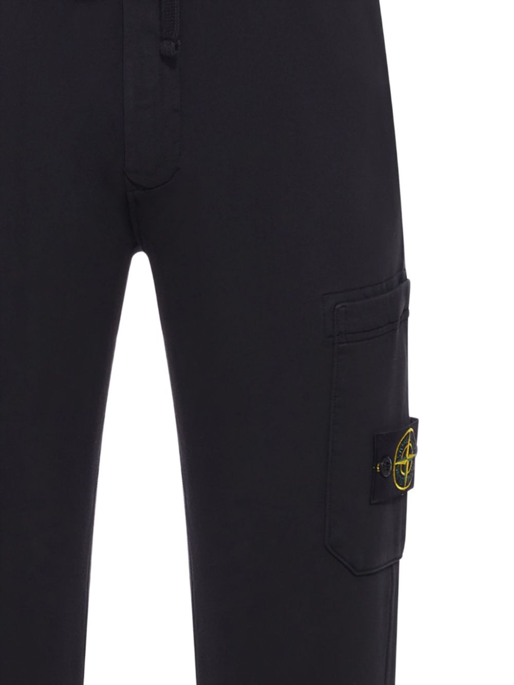 patch-pocket cotton track pants - 2