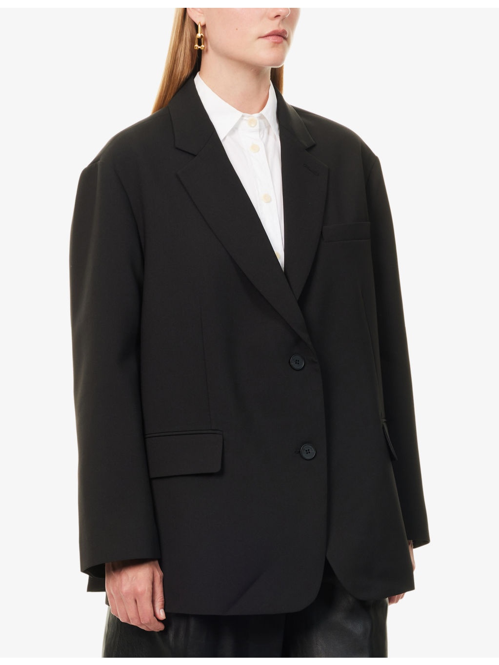 Bea Single-Breasted Stretch-Woven Blazer - 3