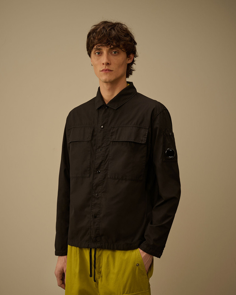 Cotton Rip-Stop Boxy Button Lens Overshirt 3