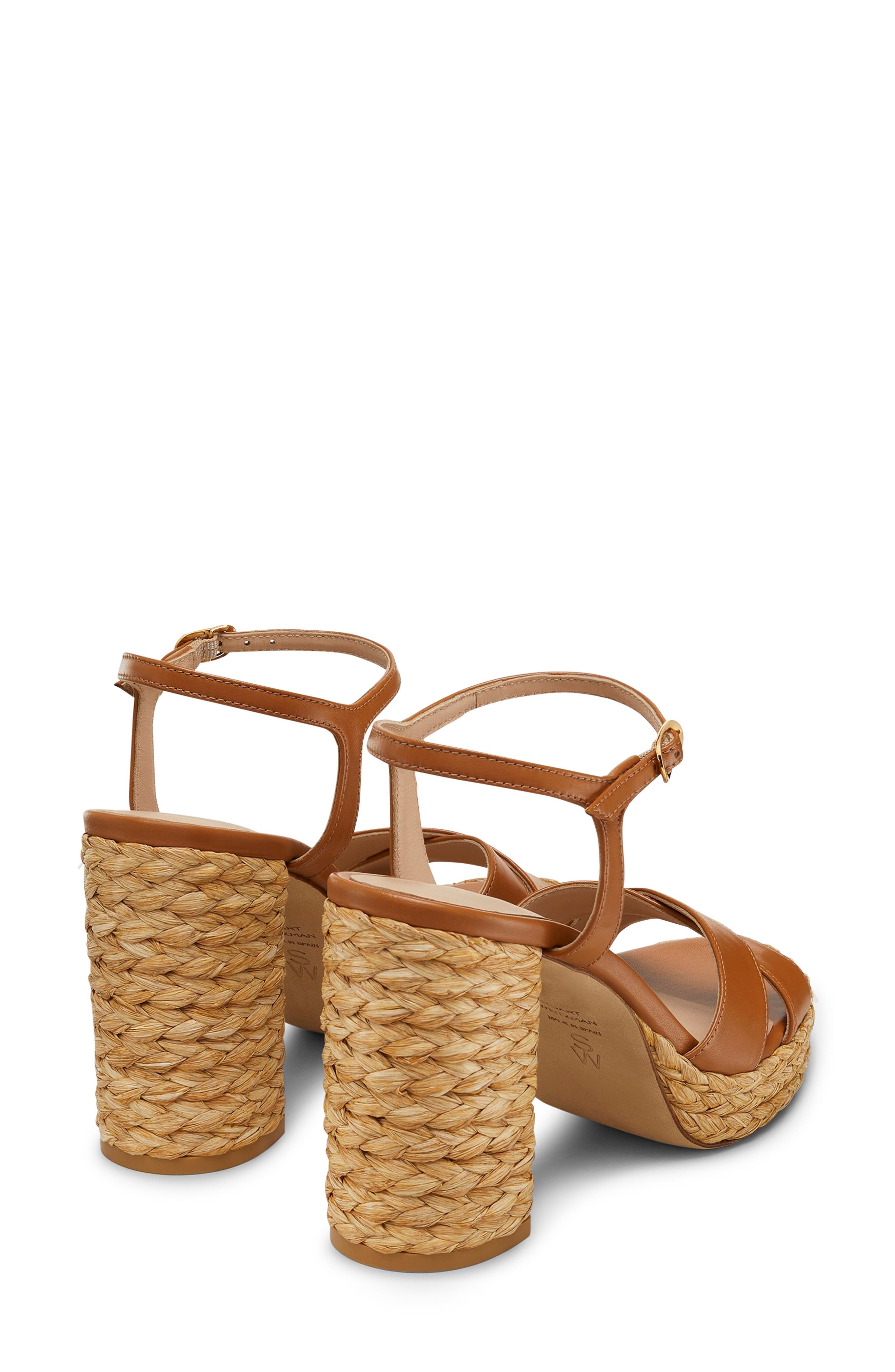 Stuart Weitzman Dayna Platform Sandal in Macchiato/Natural at Nordstrom - 2