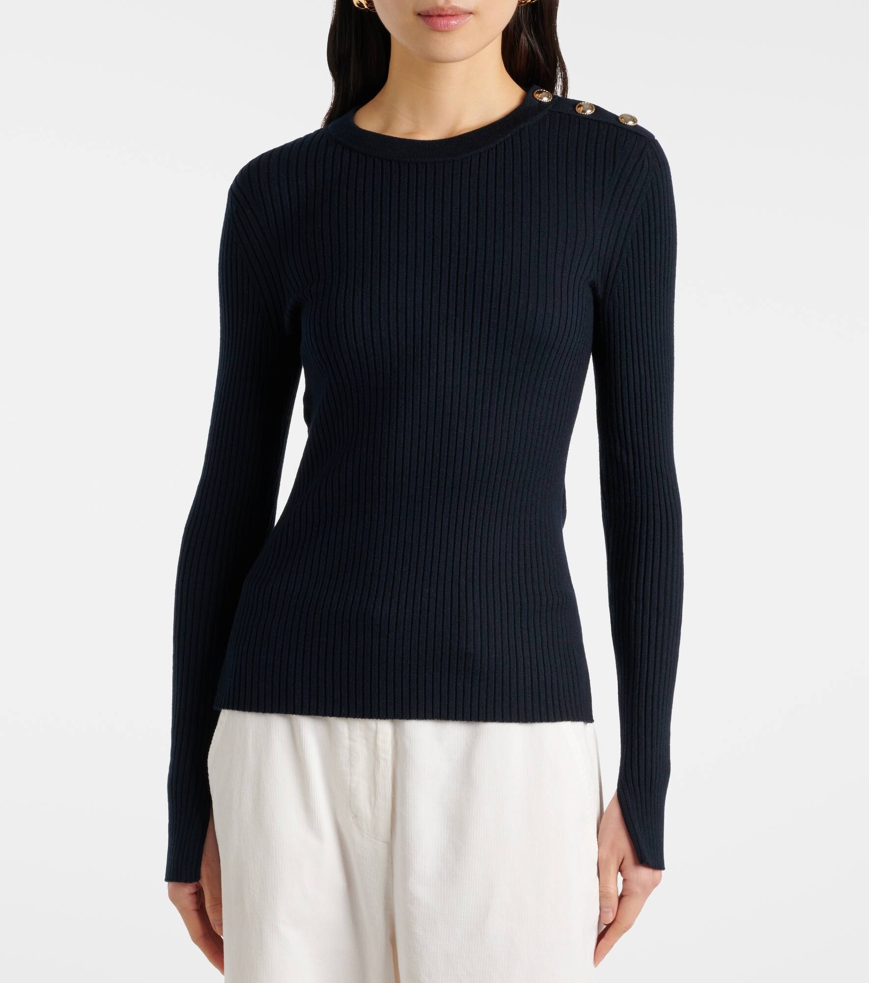 Essential Ease wool and silk-blend sweater - 6